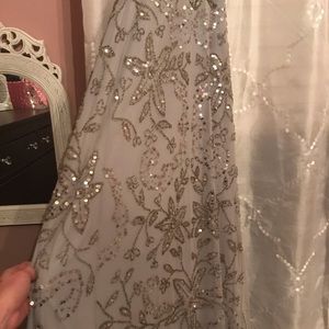 Silver formal dress